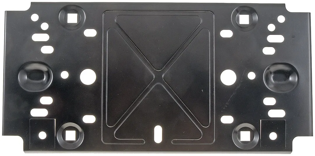 68148 – DORMAN License Plate Bracket, Black Metal Single Bagged